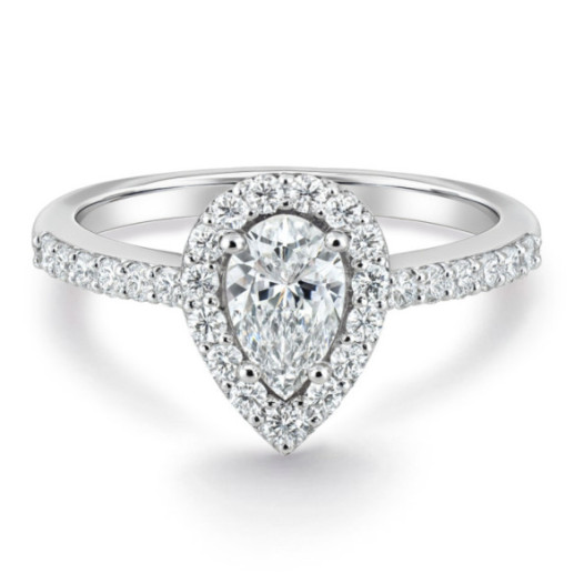 Anillo Diamante talla Pera Solitario Aura 0,40 ct - Talla Pera
