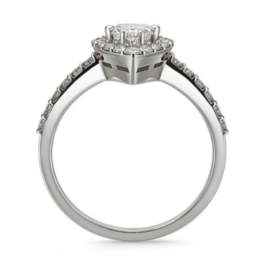 Anillo Diamante talla Pera Solitario Aura 0.30 ct - Talla Pera 2