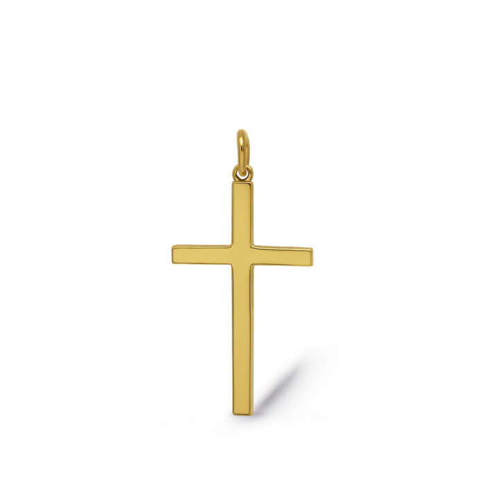 Cruz Oro Lisa Maciza Palo S - Des croix