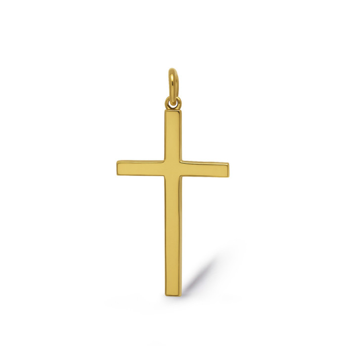 Cruz Oro Lisa Maciza Palo M - Cruces