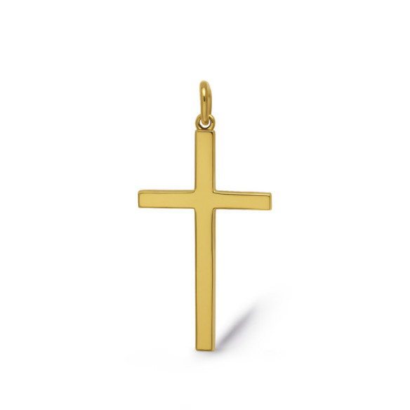 Cruz Oro Lisa Maciza Palo M - Cruces
