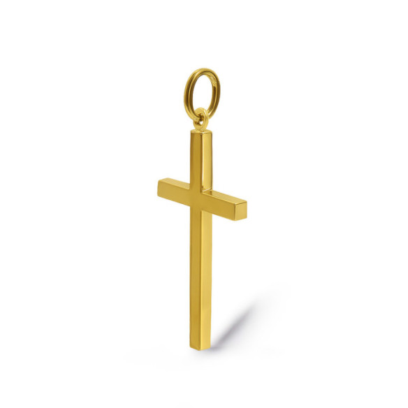 Cruz Oro Lisa Maciza Palo M - Cruces