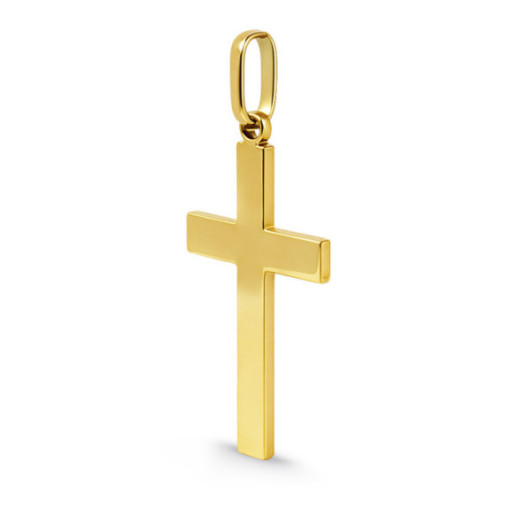 Cruz Oro Amarillo Maciza 25x17x1mm - Cruces 2