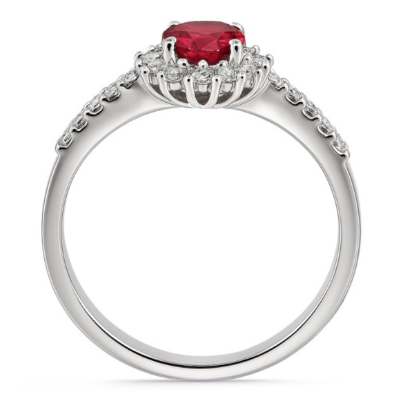 Anillo Rubí Margarita 0.60 - ANILLOS