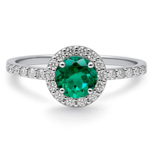 Anillo Esmeralda Clavel 0.60 - Anillos de Esmeralda