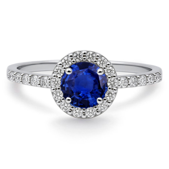 Anillo Zafiro Clavel 0.60 - Anéis de safira
