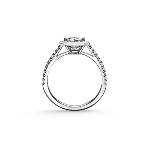 Anillo Compromiso Diamante 0.50 Talla Esmeralda Seline - Talla Esmeralda 2