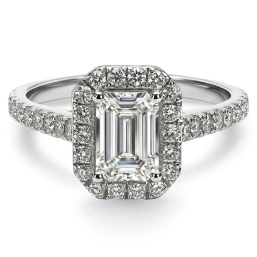 Anillo Compromiso Diamante 0.75 Talla Esmeralda Seline - Anéis de diamante