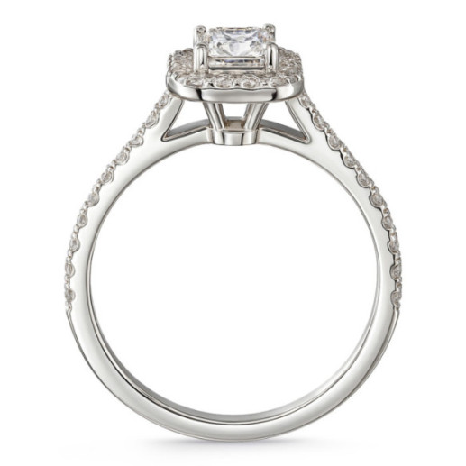 Anillo Compromiso Diamante 0.75 Talla Esmeralda Seline - Anéis de diamante 2