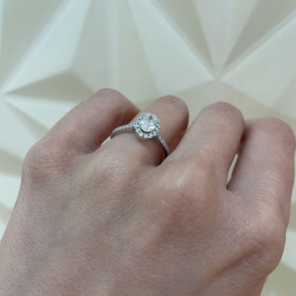 Anillo Diamante Talla Oval Seline 0.50 Ct - Sculpture ovale