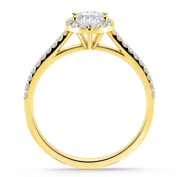 Seline Oval Diamond Solitaire Ring 0.70 Ct Yellow Gold - Oval cut