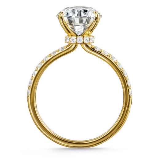 Anillo Diamantes Veiled Halo 1,00 Ct Oro Amarillo - Solitarios de Oro Amarillo 2
