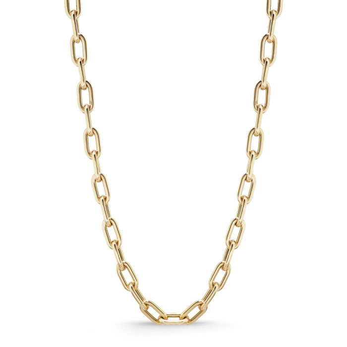 Cadena Oro 18K Eslabon 60x10 60Cm - COLGANTES