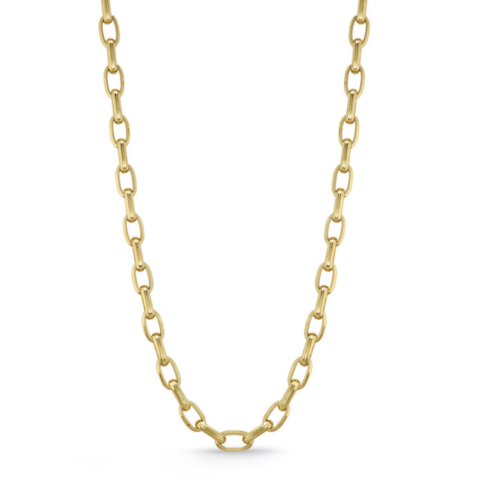 Cadena Oro 18K Eslabon Gallon 13X7 60Cm - PENDAISON