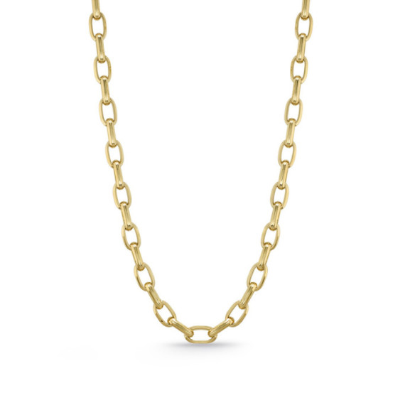 Cadena Oro 18K Eslabon Gallon 13X7 50Cm - COLGANTES