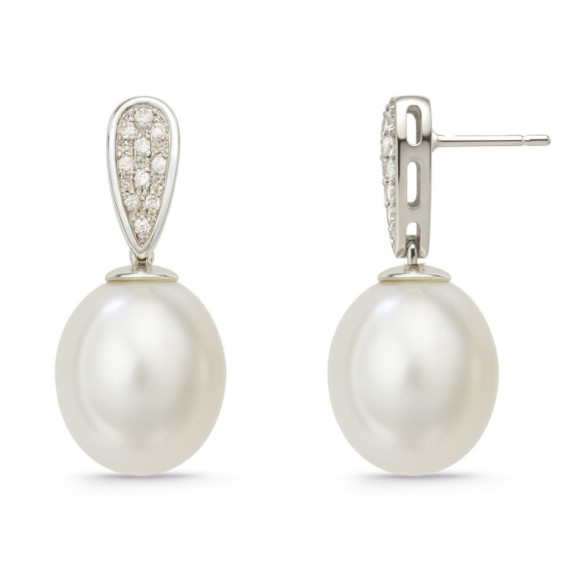 Pendientes Diamantes Pearls Lady - Pendientes de Perlas