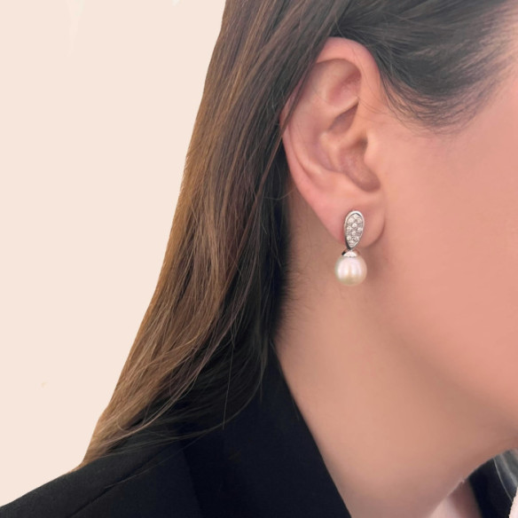 Pendientes Diamantes Pearls Lady - Pendientes de Perlas