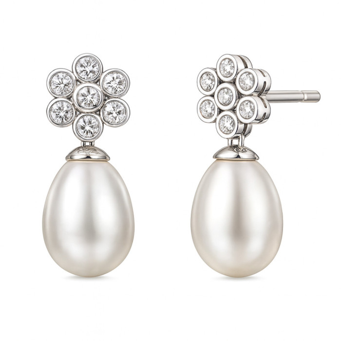 Pendientes Diamantes Pearls Lady - Pendientes de Perlas