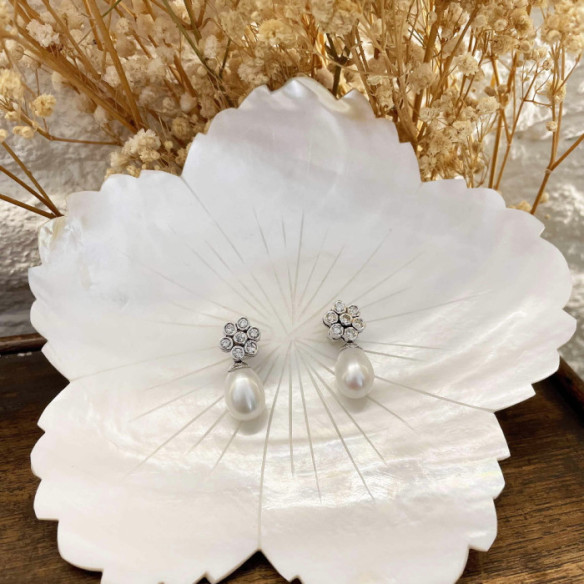 Pendientes Diamantes Pearls Lady - Pendientes de Perlas