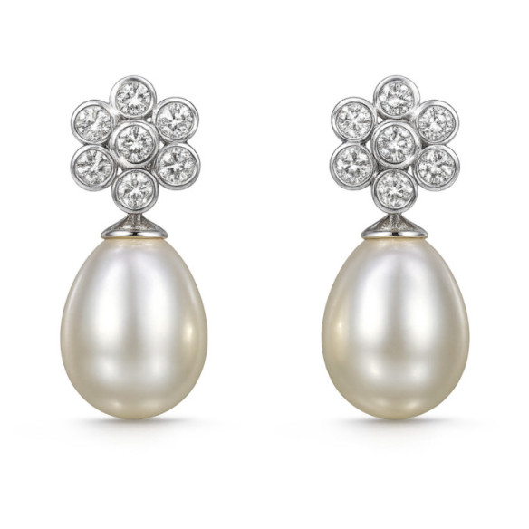 Pendientes Diamantes Pearls Lady - Pendientes de Perlas