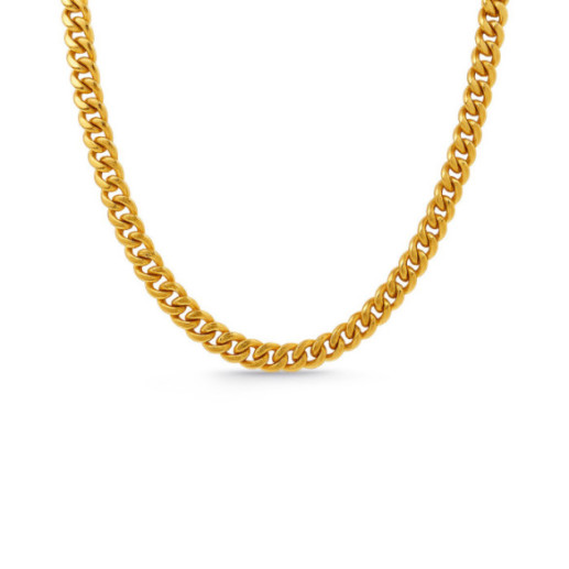 Cadena Oro 18K Eslabon Cubano 7Mm 70cm - Catene d'oro