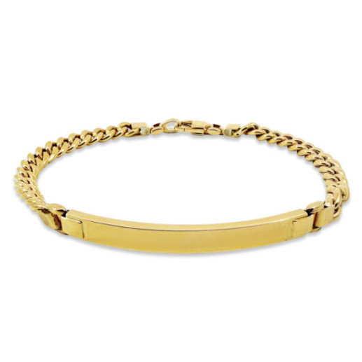 Pulsera Oro 18K Eslabon Cubano Esclava 5Mm 19cm - Gioielli uomo