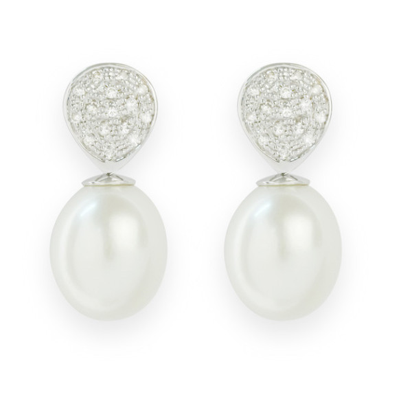 Pendientes Diamantes Pearls Lady - Pendientes de Perlas