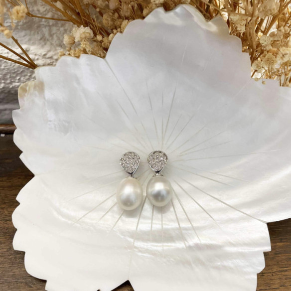 Pendientes Diamantes Pearls Lady - Pendientes de Perlas