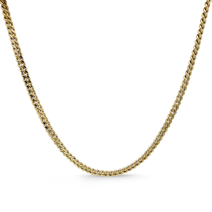 Cadena Oro 18K Eslabon Cubano 5Mm 70cm - NON LO SO