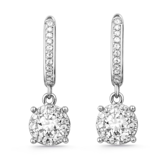 Criolla orecchini di diamanti - Orecchini della sposa