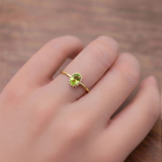 Anillo Peridoto y Diamantes Oro Amarillo Candy - Ringe andere Edelsteine 2