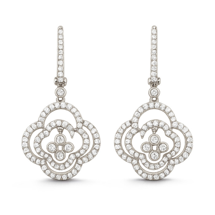 Pendientes Oro Flor Arabesq - Pendientes de Novia