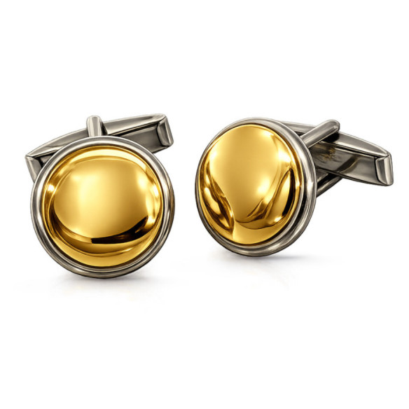 Gemelli in argento e oro - Gemelos para Grabar