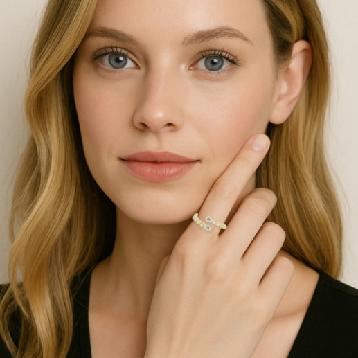Sion Diamond Ring - Yellow Gold Modern Rings 2