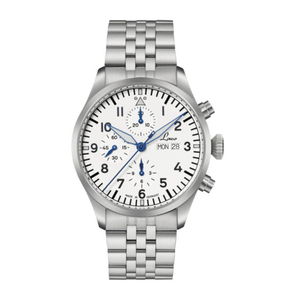 Laco Kiel.0 Weiß MB Chrono 43mm Auto - LACO