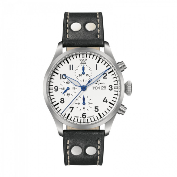 Laco Kiel.2 Weiß Chrono 43mm Auto - LACO