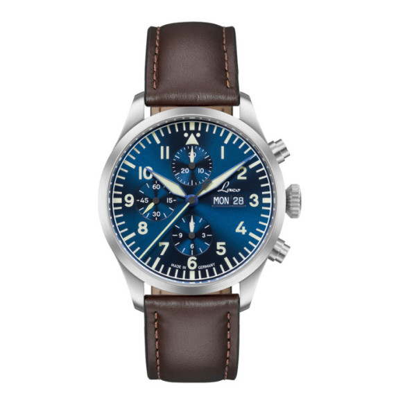 Laco Kiel.2 Blau Chrono 43mm Auto - LACO