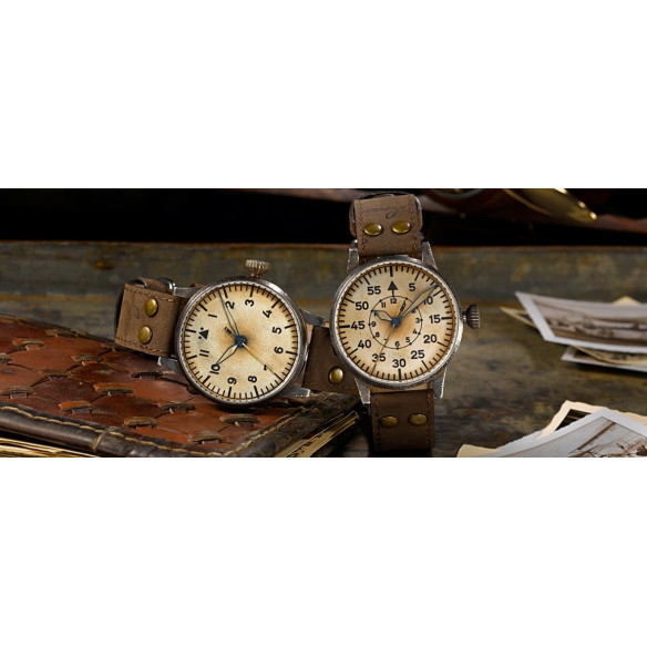 Laco Erbstücke Graz Erbs. 42 mm Original Manual-Winding Flieger - LACO