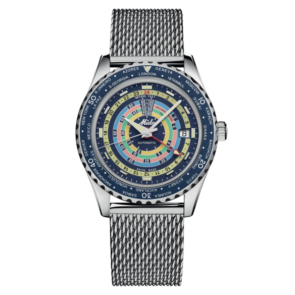 Mido Ocean Star Decompression Worldtimer - Océan étoile