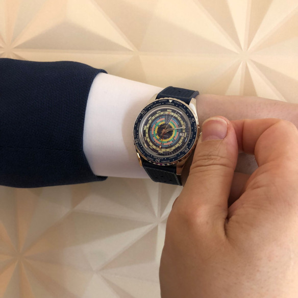 Mido Ocean Star Decompression Worldtimer - Océan étoile