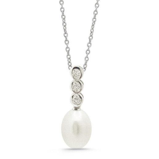 Colgante Diamantes Y Perla Pearls Lady - Collares de Diamantes