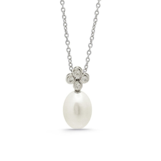 Colgante Diamantes Y Perla Pearls Lady - Collares de Diamantes
