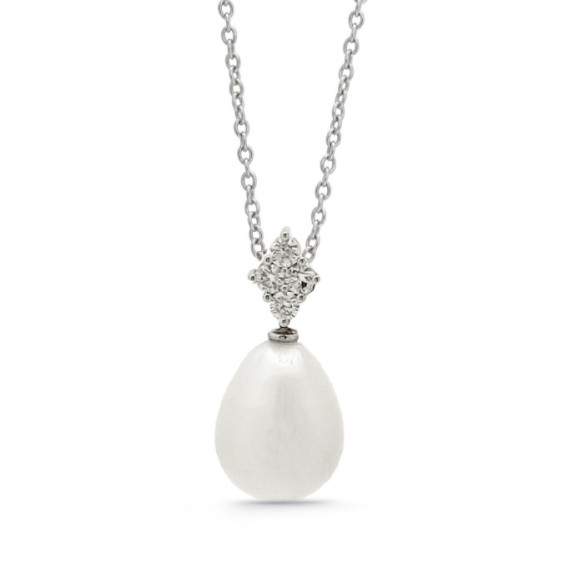 Colgante Diamantes Y Perla Pearls Lady - Collares de Diamantes
