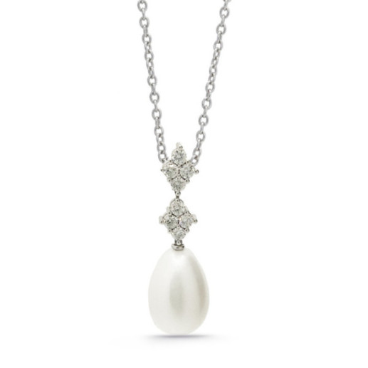 Colgante Diamantes Y Perla Pearls Lady - Colares de diamantes