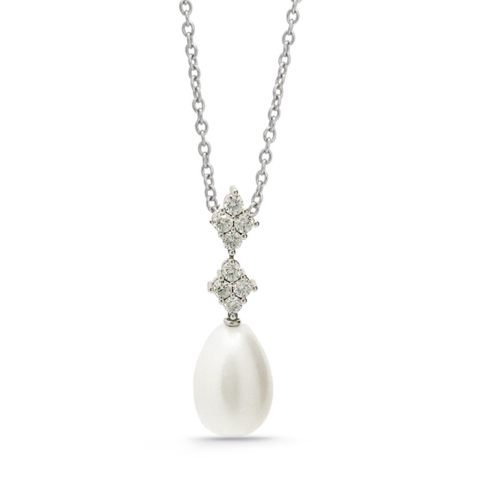 Colgante Diamantes Y Perla Pearls Lady - Collares de Diamantes