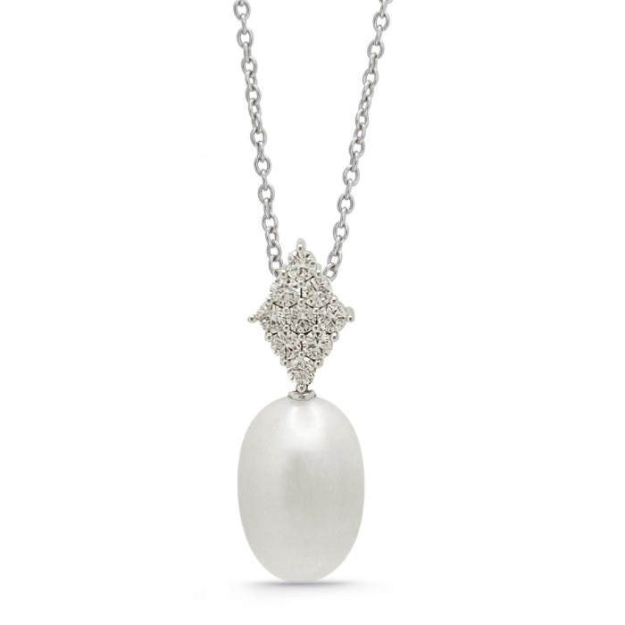 Colgante Diamantes Y Perla Pearls Lady - Collares de Diamantes