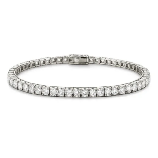 Pulsera Diamantes 5.97 ct. Oro Blanco Riviere - Riviere de Diamantes Brillantes