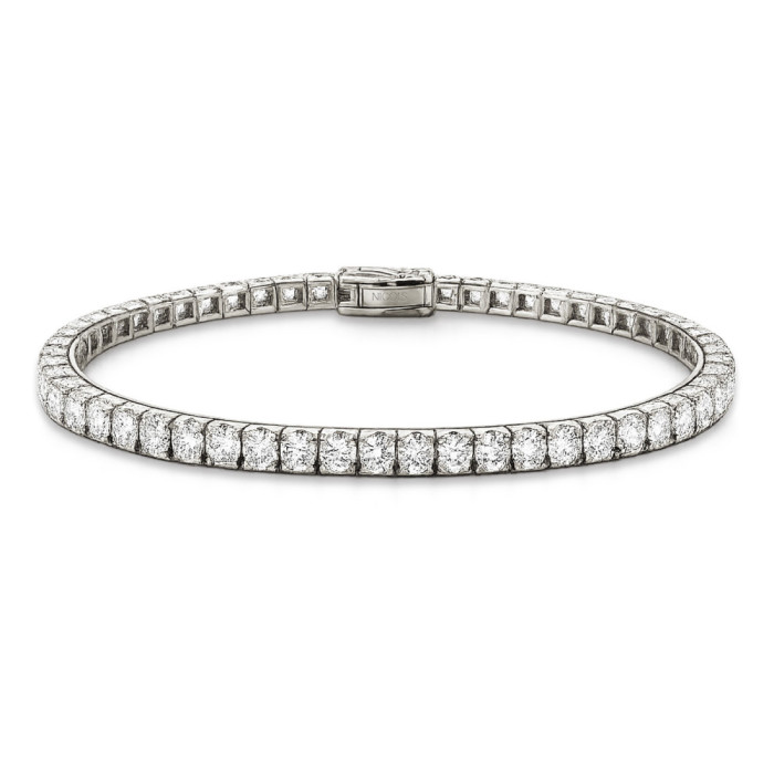 Pulsera Diamantes 5.97 ct. Oro Blanco Riviere - Rivière de diamants brillants