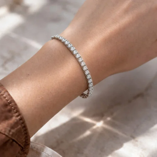 Pulsera Diamantes 5.97 ct. Oro Blanco Riviere - Riviere de Diamantes Brillantes 2