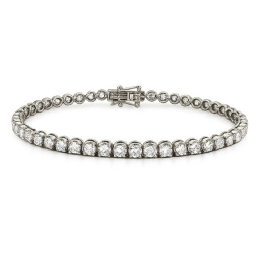 Pulsera Diamantes 4.86 ct. Oro Blanco Riviere - Rivière de diamants brillants
